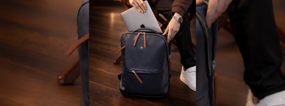Peter Backpack by Danilos spacious leather backpack for everyday essentials