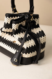 Mini Silvie Bucket Raffia