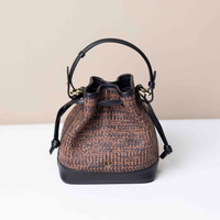 Mini Silvie Bucket Raffia
