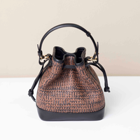 Mini Silvie Bucket Raffia