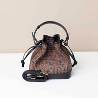 Mini Silvie Bucket Raffia