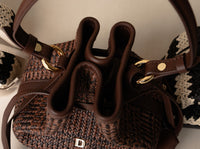 Mini Silvie Bucket Raffia