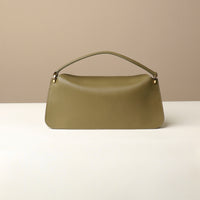 back view of olive Penelope Mini small leather handbag for versatile everyday use