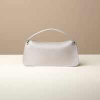 Back view of white Penelope Mini small leather handbag for versatile everyday use