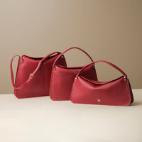 A collection of Red Penelope Mini small leather handbag for versatile everyday use