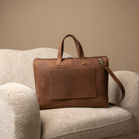 Back view of Anibal Briefcase by Danilos in premium leather