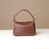 Back view of brown Hold Bag by Danilos in smooth leather