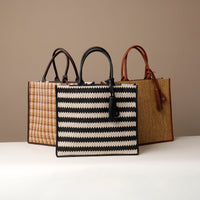 Three Design Raffia Mercatto tote bag, a lightweight, artisanal woven bag crafted from natural raffia.