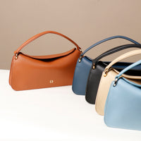 A collection of all variants of Penelope Mini small leather handbag for versatile everyday use