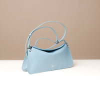 Light blue Penelope Mini small leather handbag for versatile everyday use