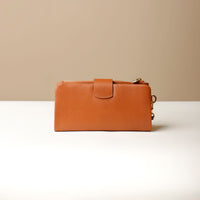 Back view of brown Danilos Catalina Wallet premium leather women’s wallet