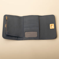 Open Sherlyn Wallet tri-fold leather wallet by Danilo’s