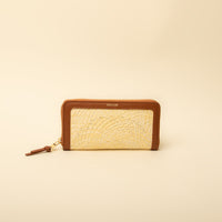NatureHold Wallet handcrafted raffia and leather wallet by Danilo’s