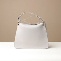 white handcrafted designer purse