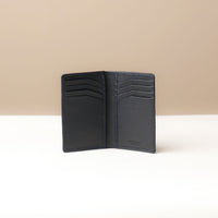 Open Card Black Wallet Kimberly showing multiple card slots