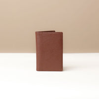 Closed Card Brown Wallet Kimberly in premium leather