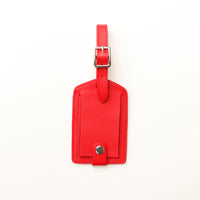Red Personalized Travel Identifying Tag for bags and suitcases