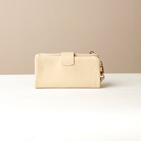 Back view of beige Danilos Catalina Wallet premium leather women’s wallet