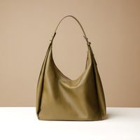 Back view of Olive Mia Minimale Sr. handcrafted luxury leather hobo bag