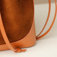 Close-up of Suede Tulipa Bag
