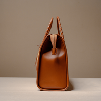 Side View of Eva Sofia Bag handcrafted with premium leather and woven natural fibers by Danilos