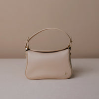 handbag-satchel-Hold-bag-leather-beige-arena-front-view-with-visible-logo-danilos