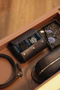 2 Slot Oval Watch Case Pebble