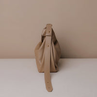 Hobo-bag-handbag-Mini-Mia-Minimale-Leather-Dark-Taupe-Lateral-View