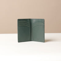 Open Green Card Wallet Kimberly showing multiple card slots”