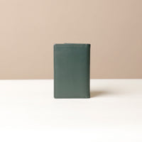 Green Slim leather Card Wallet Kimberly for everyday use