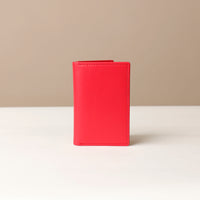 Closed Red Card Wallet Kimberly in premium leather