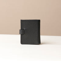 Back view of Black RFID snap card case