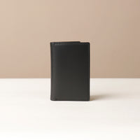 Closed Card Black Wallet Kimberly in premium leather