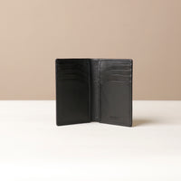 Open Card Black Wallet Kimberly showing multiple card slots
