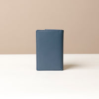 Blue Slim leather Card Wallet Kimberly for everyday use