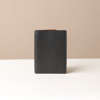 Black Close-up of leather texture on Nirua passport holder