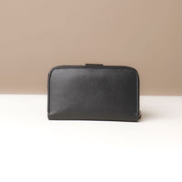 Back view of black Svana Wallet by Danilos in premium leather