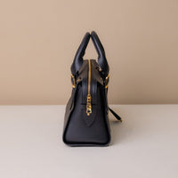Handbag-satchel-nara-leather-black-back-lateral-view