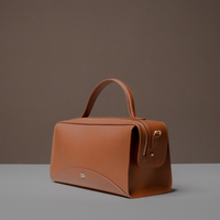 Angeld View of Palisander Avela Bag with top handle and detachable strap
