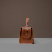 Side View of Palisander Avela Bag with top handle and detachable strap