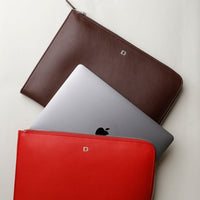 Two Mathias Document Leather executive folder with multi-functional pockets with laptop