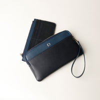 Lavanda leather pouch with included card holder