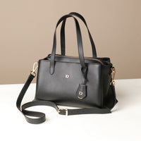 satchel-handbag-solene-bag-leather-black-with-straps-front-side-view