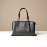 satchel-handbag-solene-bag-leather-black-front-view