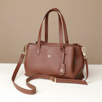 satchel-handbag-solene-bag-palisander-brown-leather-with-straps-front-lateral-view