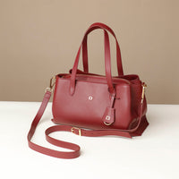 satchel-handbag-solene-leather-tosca-red-with-straps-front-lateral-view