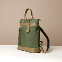 messenger-crossbodybag-ballistic-nylon-leather-details-transiktrek-green-with-olive-with-gold-hardware-lateral-view