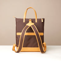 messenger-crossbodybag-ballistic-nylon-leather-details-transiktrek-brown-with-yellow-back-view