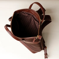 messenger-crossbodybag-ballistic-nylon-leather-details-transiktrek-brown-with-gold-hardware-open-upper-view