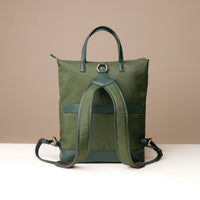 messenger-crossbodybag-ballistic-nylon-leather-details-transiktrek-green-with-gold-hardware-back-view-straps